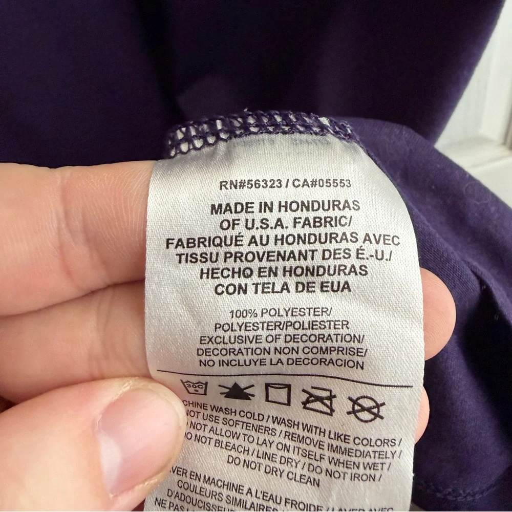 Nike Dri fit purple‎ short sleeve logo size large